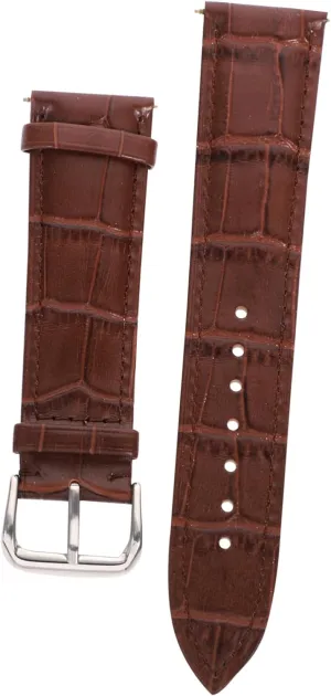 Didiseaon Genuine Watch Band Cowhide Strap with Buckle Comfortable Material for Sports Work Travel Pattern