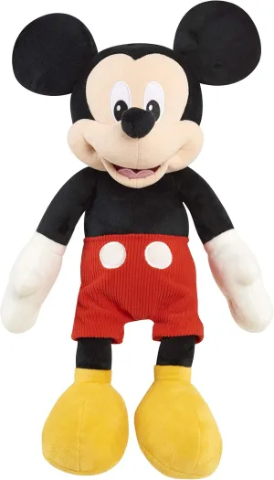 Disney Junior Mickey Mouse Large 19-inch Plush Stuffed Animal, Mickey Mouse, Pretend Play, Kids Toys for Ages 2 Up by Just Play