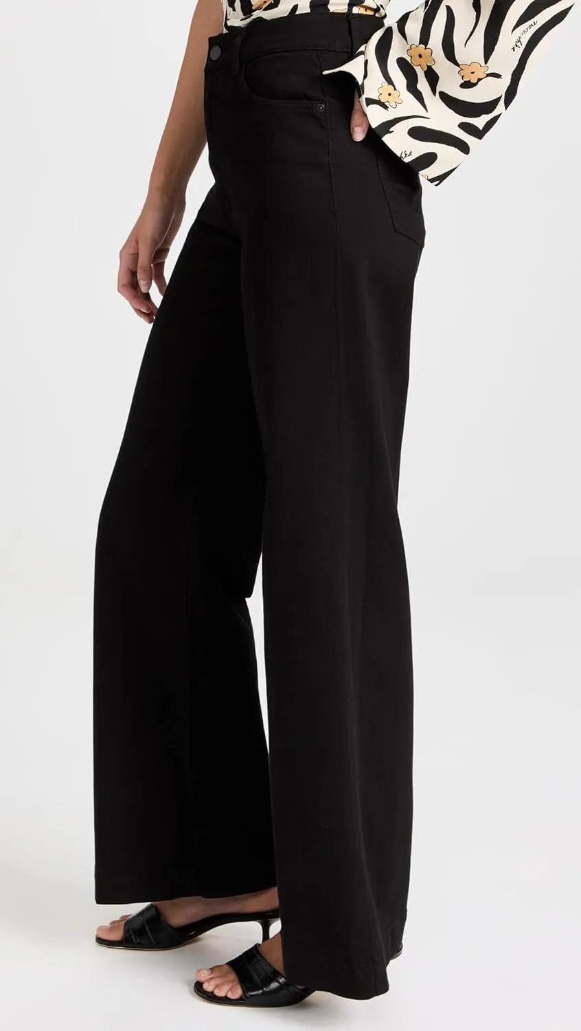 DL1961 Women's Hepburn Wide Leg: High Rise Vintage Jeans