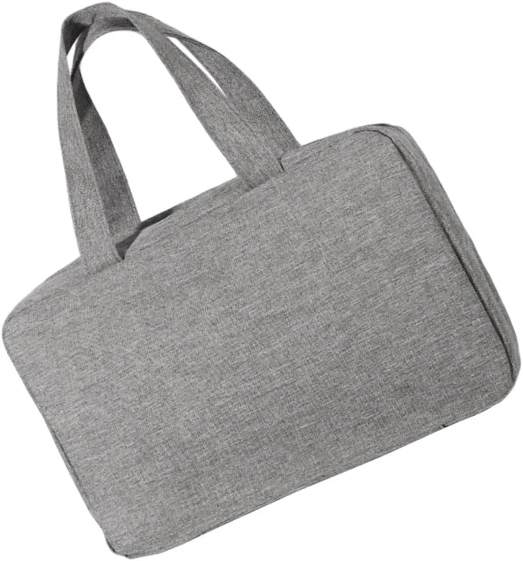 DOITOOL 1pc Makeup Storage Bag Makeup Bags Purse Makeup Bag Toiletry Travel Bag Make up Storage Bags Male, Grey, 27X8X18CM