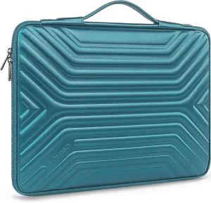 DOMISO 17 Inch Shockproof Waterproof Laptop Sleeve with Handle Lightweight Soft EVA Tablet Protective Case Bag for 17-17.3" Notebook/Dell/Lenovo/Acer/HP/MSI, Teal