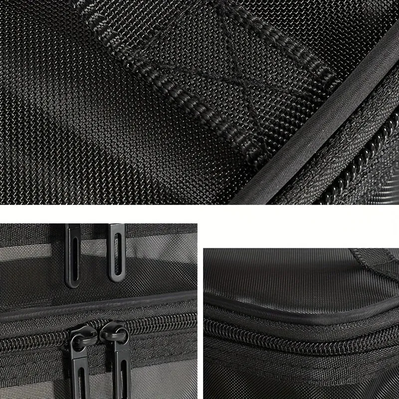 Double Layer Cosmetic Bag Toiletry Bag Travel Mesh Cosmetic Storage Bag