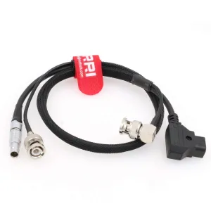 DRRI Zacuto Kameleon EVF BNC & 4-Pin to BNC & D-Tap Power and SDI Video Cable