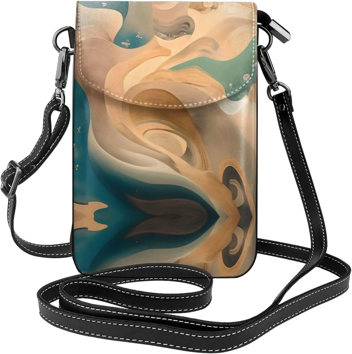 Dunhuang Mystery Small Cell Phone Purse Crossbody for Women with Card Slots, Cute Mini Phone Purse Wallet for Travel Shopping, Lightweight Small Crossbody bags