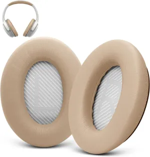 Ear Pads Replacement for Bose SoundLink AE2 - GEVO Earpad Cushions for SoundLink AE2 / SoundLink Around Ear ii Wireless Headphones with Premium Protein Leather Noise Isolation Memory Foam (Beige)