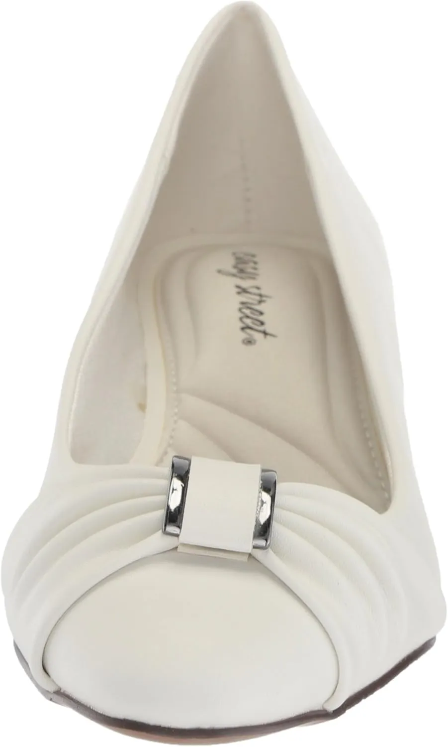 Easy Street Womens Eloise Faux Leather Dressy Block Heel