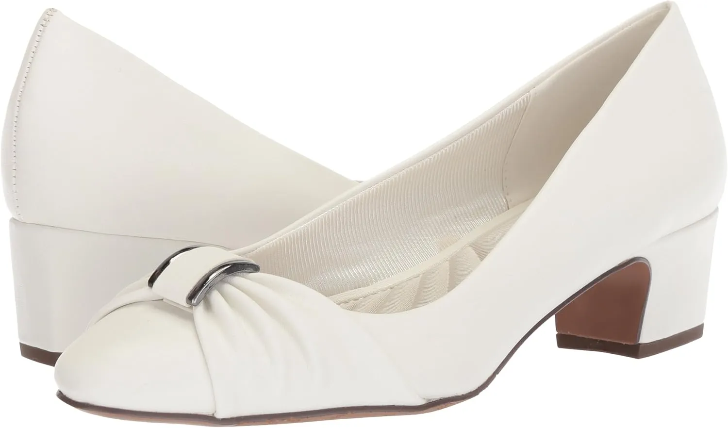 Easy Street Womens Eloise Faux Leather Dressy Block Heel