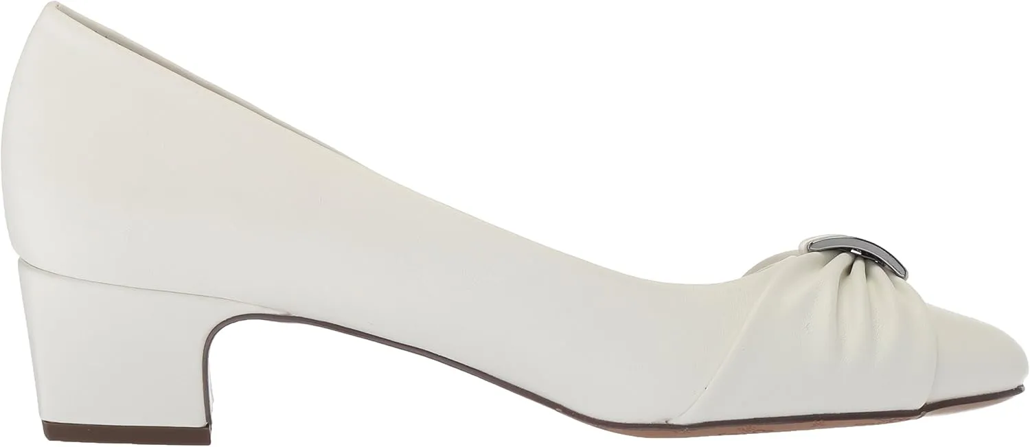 Easy Street Womens Eloise Faux Leather Dressy Block Heel
