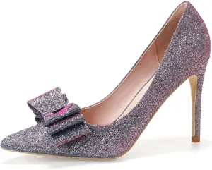 EBYNUE Women's Pumps Sexy High Heels 4 inch Pointed Closed Toe Stiletto Heel Evening Party Wedding Comfortable Dress Shoes