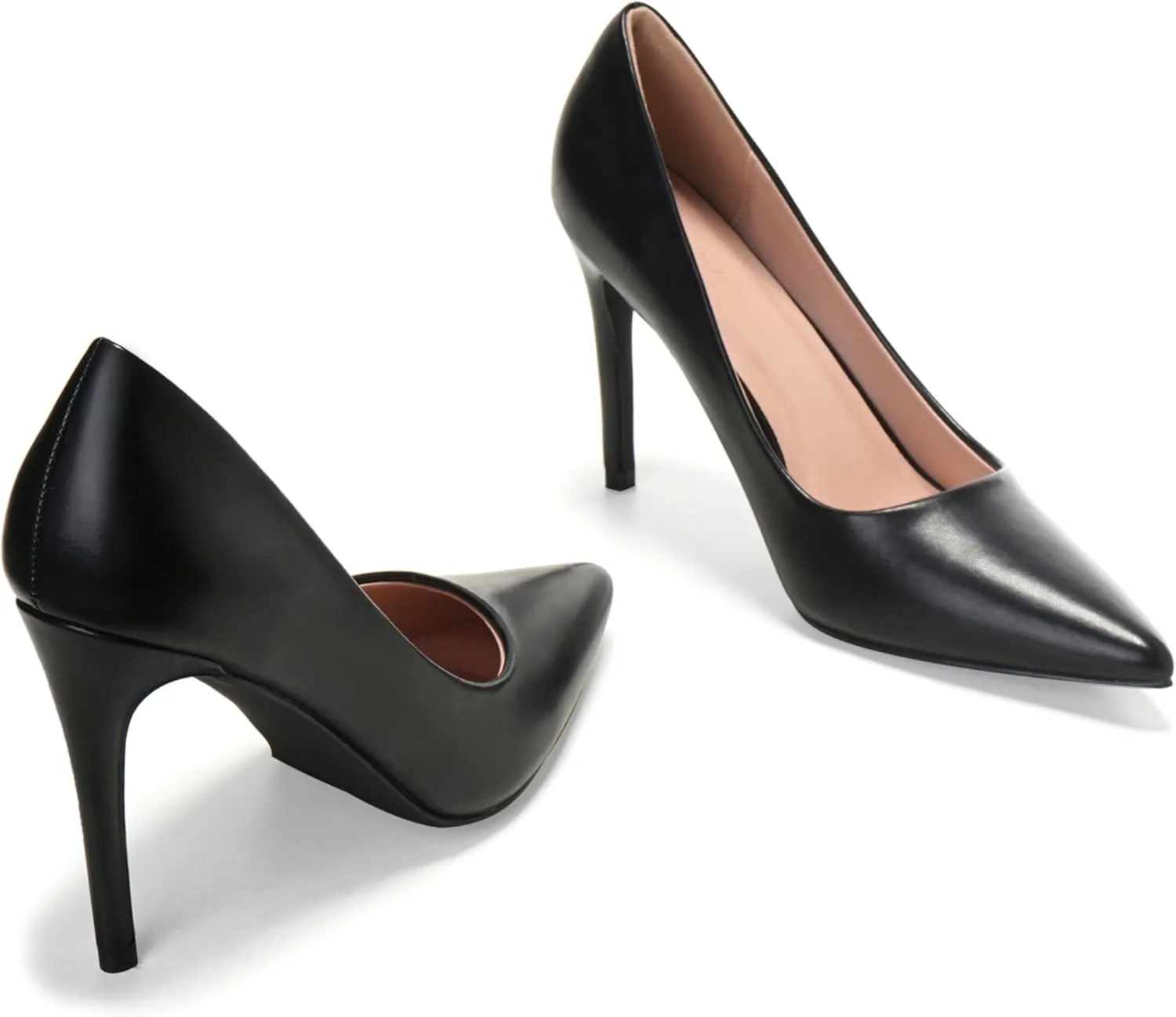 EBYNUE Women's Pumps Sexy High Heels 4 inch Pointed Closed Toe Stiletto Heel Evening Party Wedding Comfortable Dress Shoes