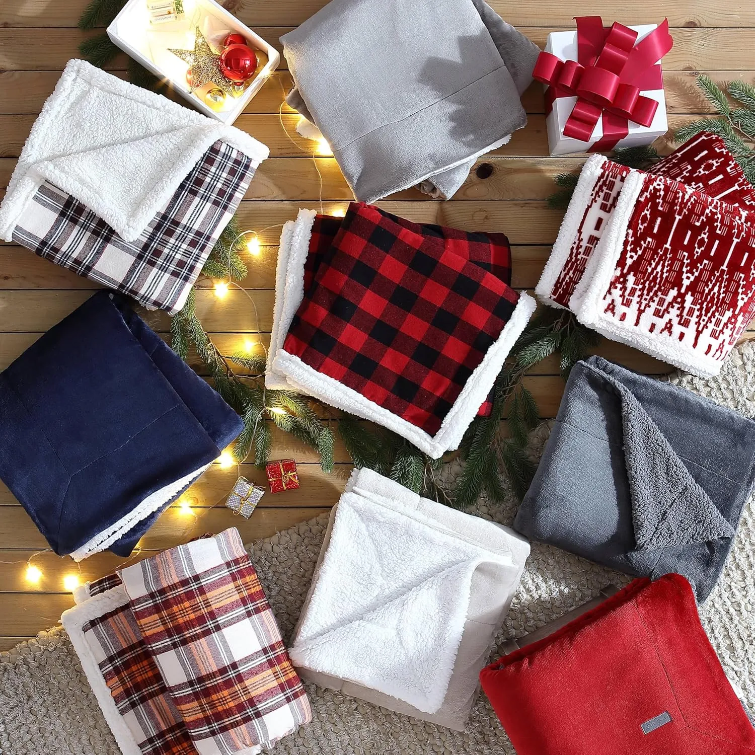Eddie Bauer - Throw Blanket, Soft Fleece Bedding with Sherpa Reverse, Plush Home Decor (San Juan Red Clay, 50" x 60")