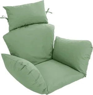 Egg Chair Cushion – Outdoor Hanging Chair Cushion, Replacement Cushions for Patio Swing, Waterproof, Fade- Resistant, Removable & Machine Washable Cover, Sage Green