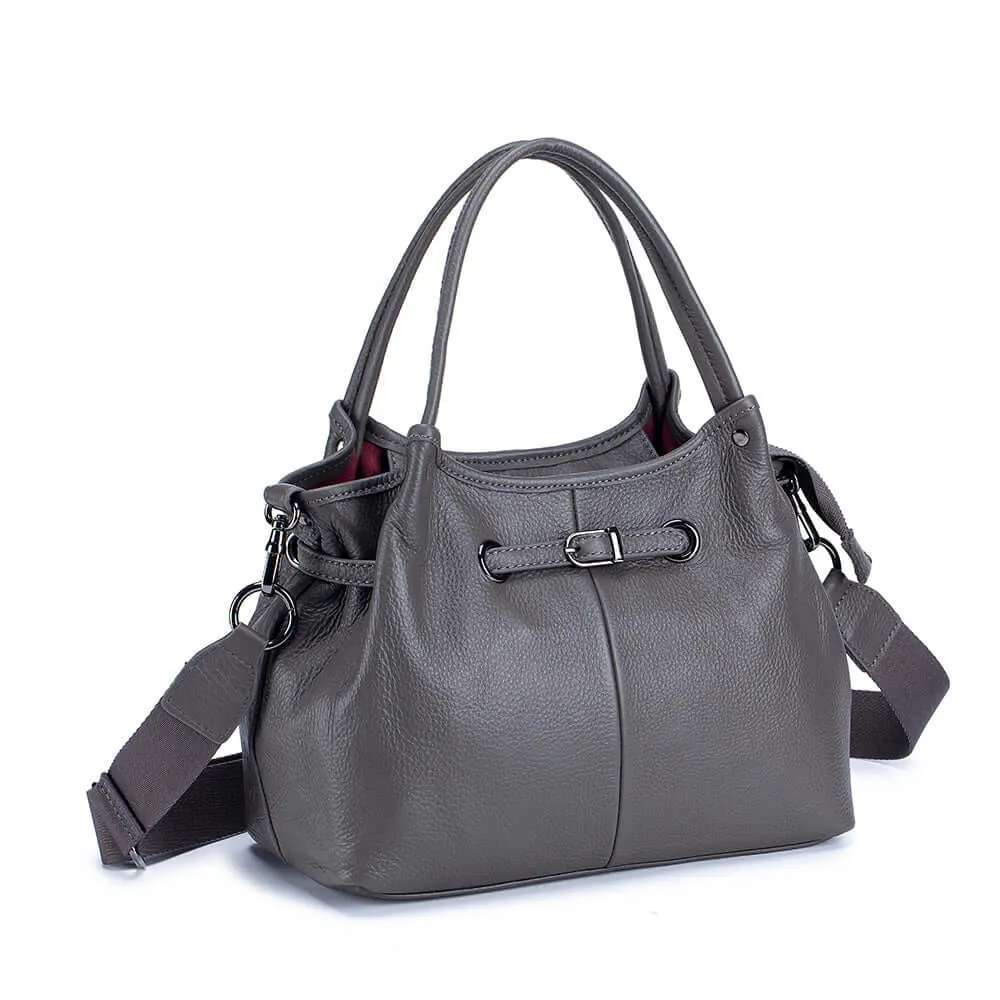 Elegant Leather Handbag – Versatile Shoulder & Crossbody Bag