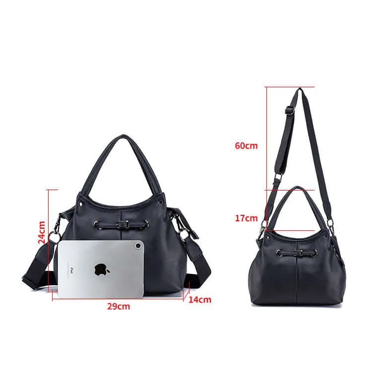 Elegant Leather Handbag – Versatile Shoulder & Crossbody Bag