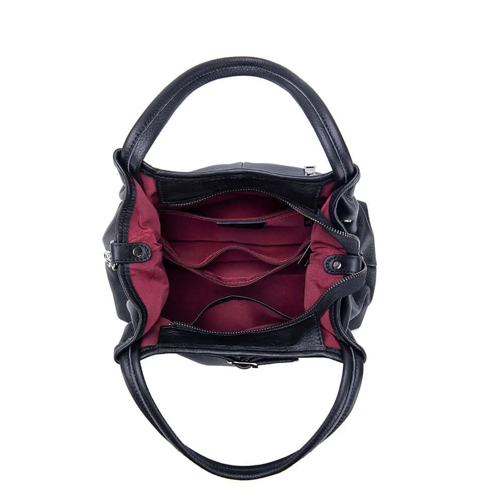 Elegant Leather Handbag – Versatile Shoulder & Crossbody Bag