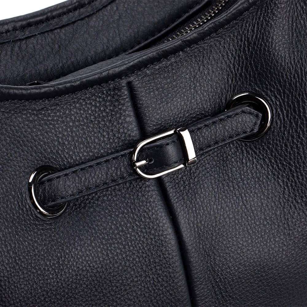 Elegant Leather Handbag – Versatile Shoulder & Crossbody Bag