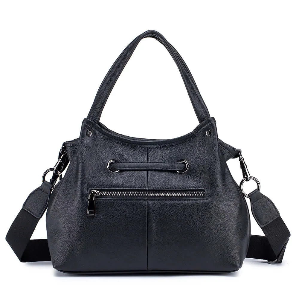 Elegant Leather Handbag – Versatile Shoulder & Crossbody Bag