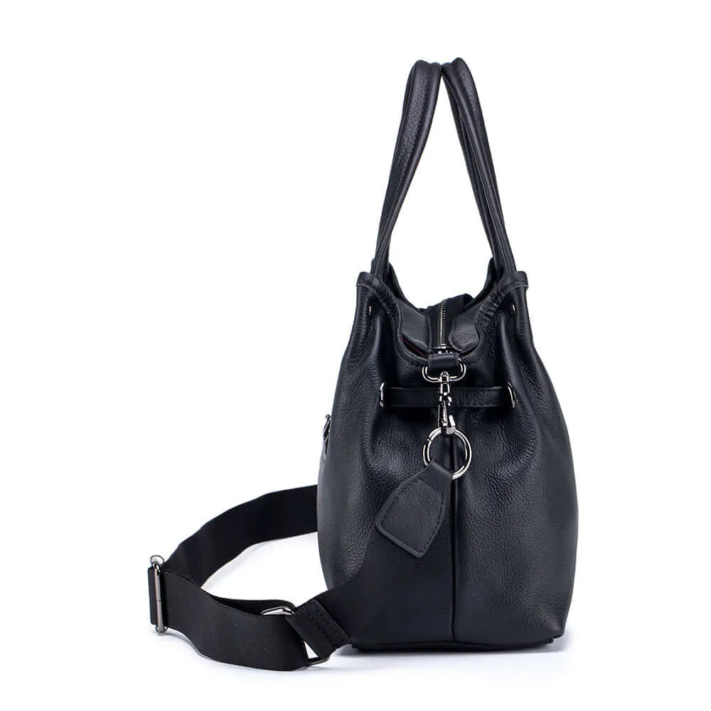 Elegant Leather Handbag – Versatile Shoulder & Crossbody Bag