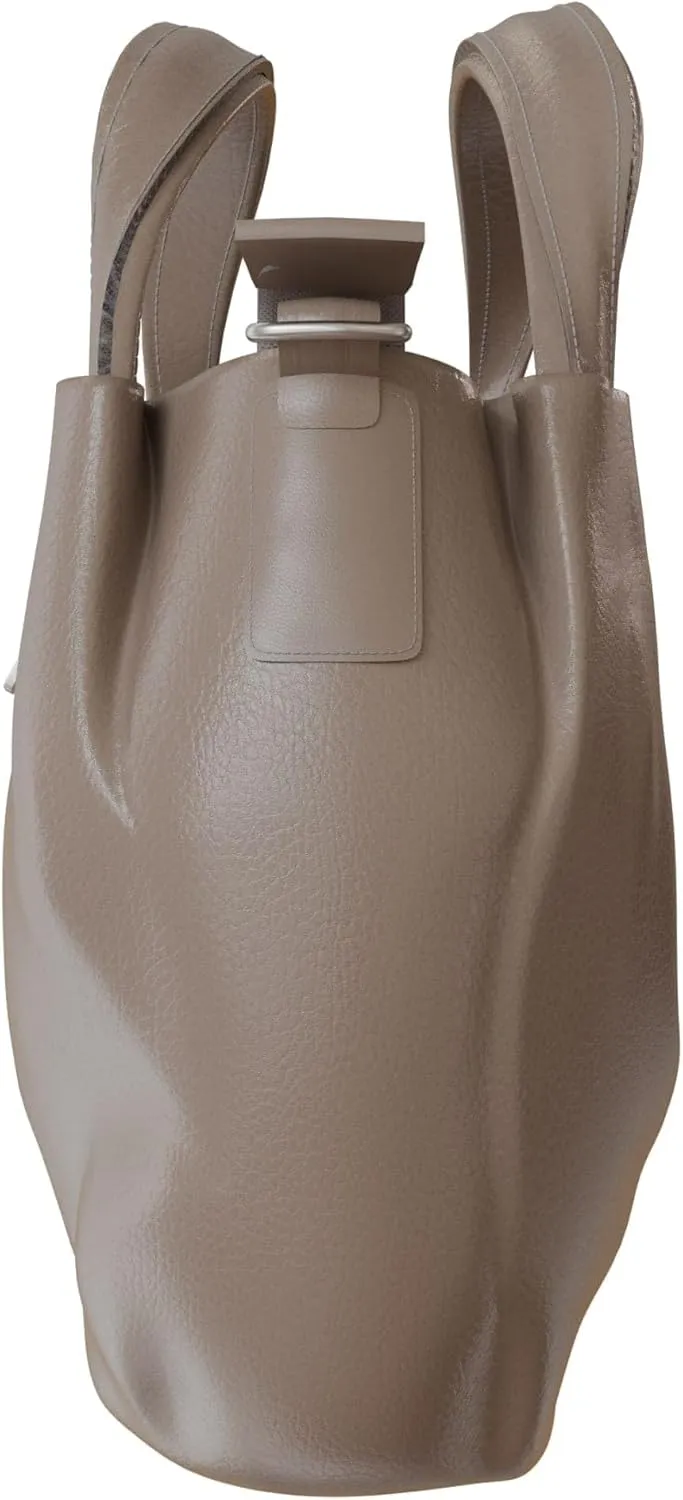 Elegant vegan women's handbag made of faux leather with shoulder function 30610