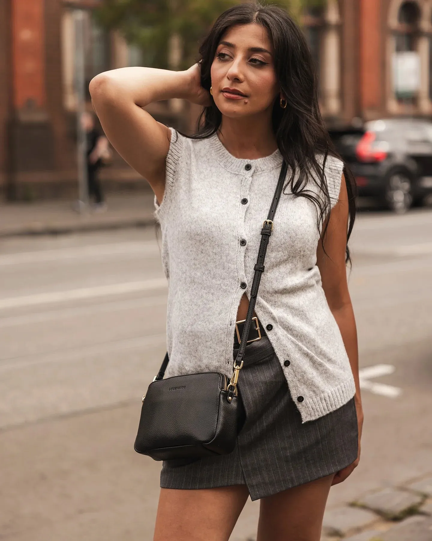Elle Crossbody Bag - Black - Louenhide