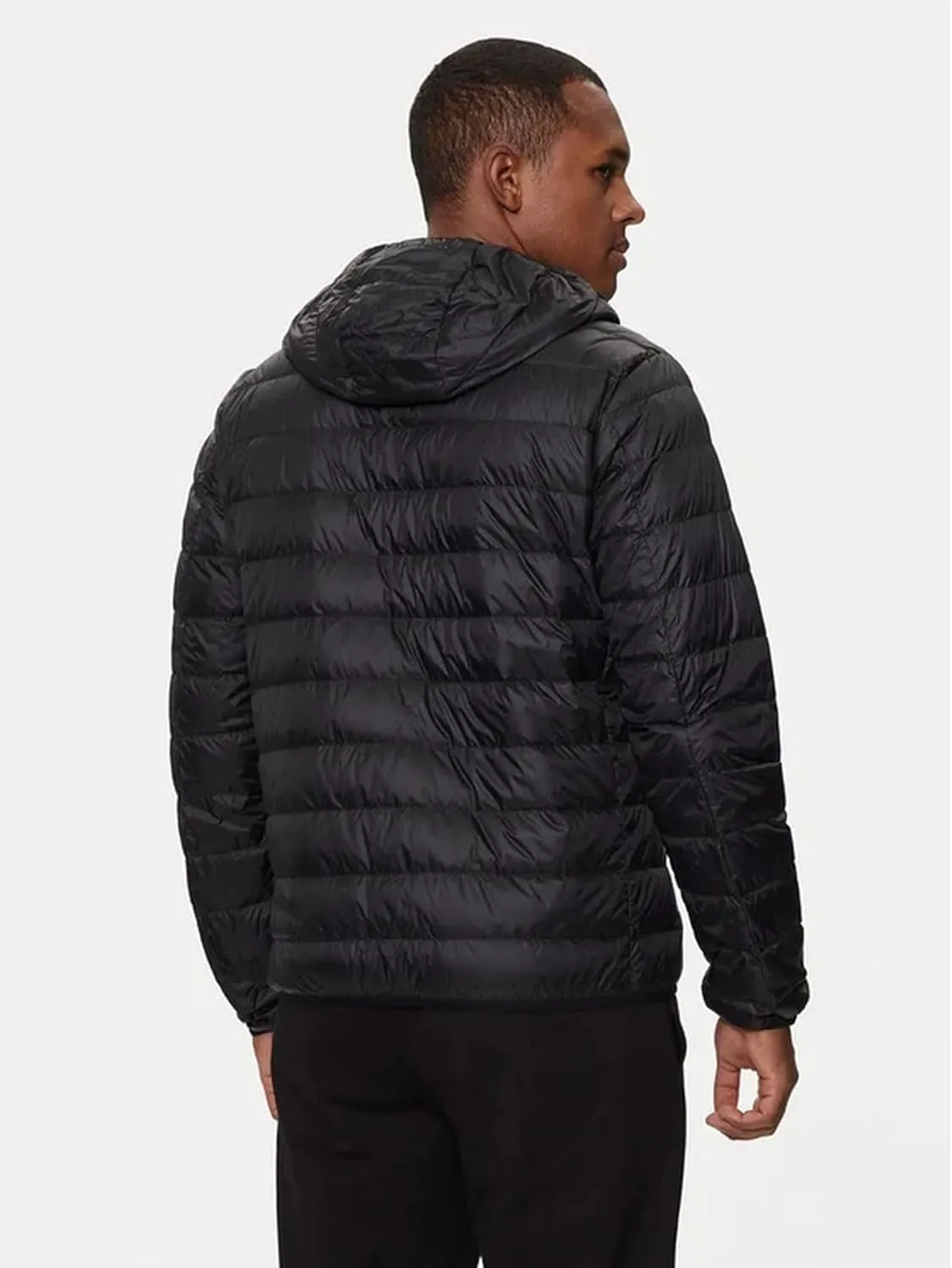 Emporio Armani EA7 Down Puffer Jacket Black/Gold