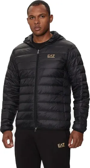 Emporio Armani EA7 Down Puffer Jacket Black/Gold