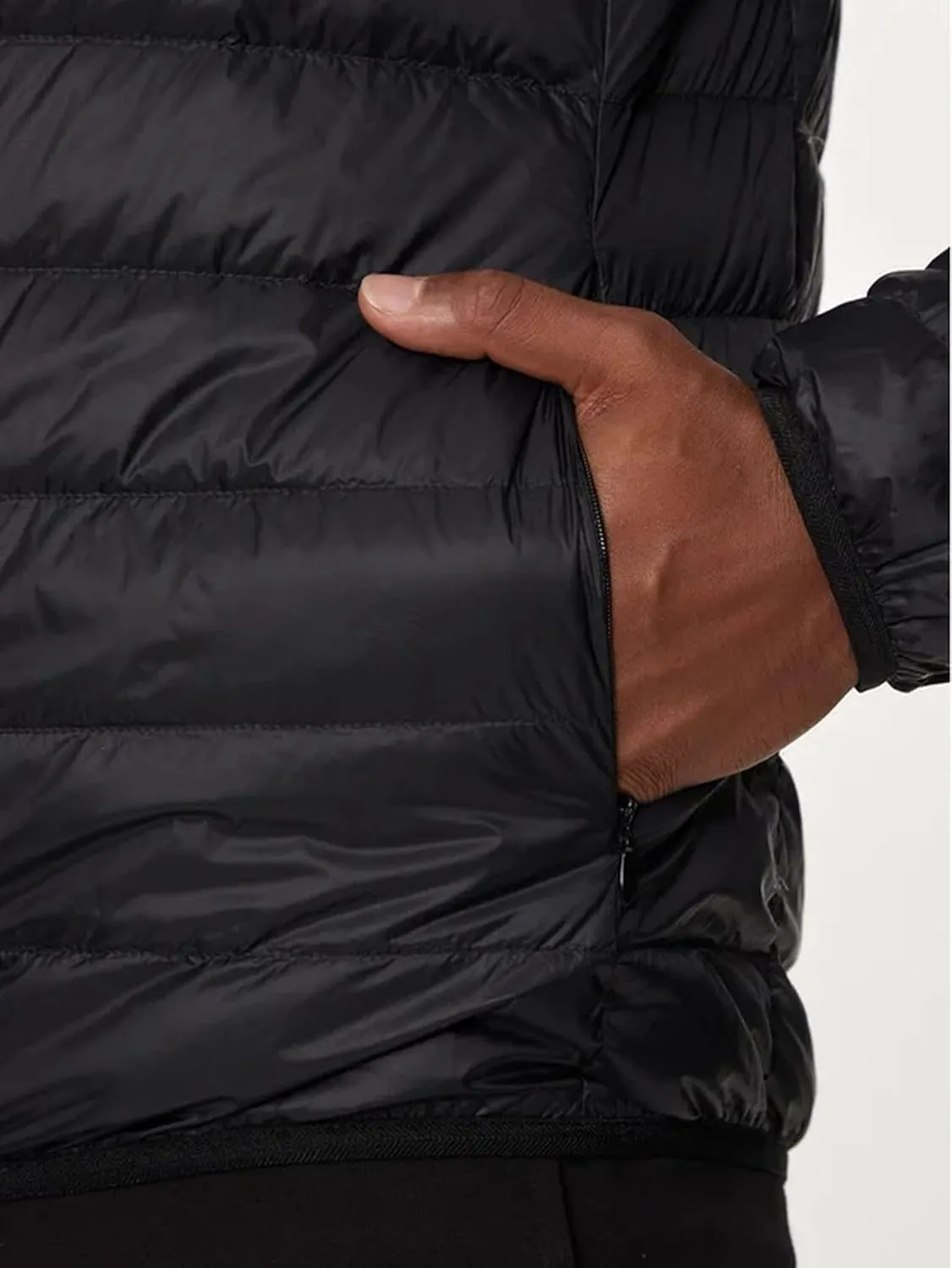 Emporio Armani EA7 Down Puffer Jacket Black/Gold