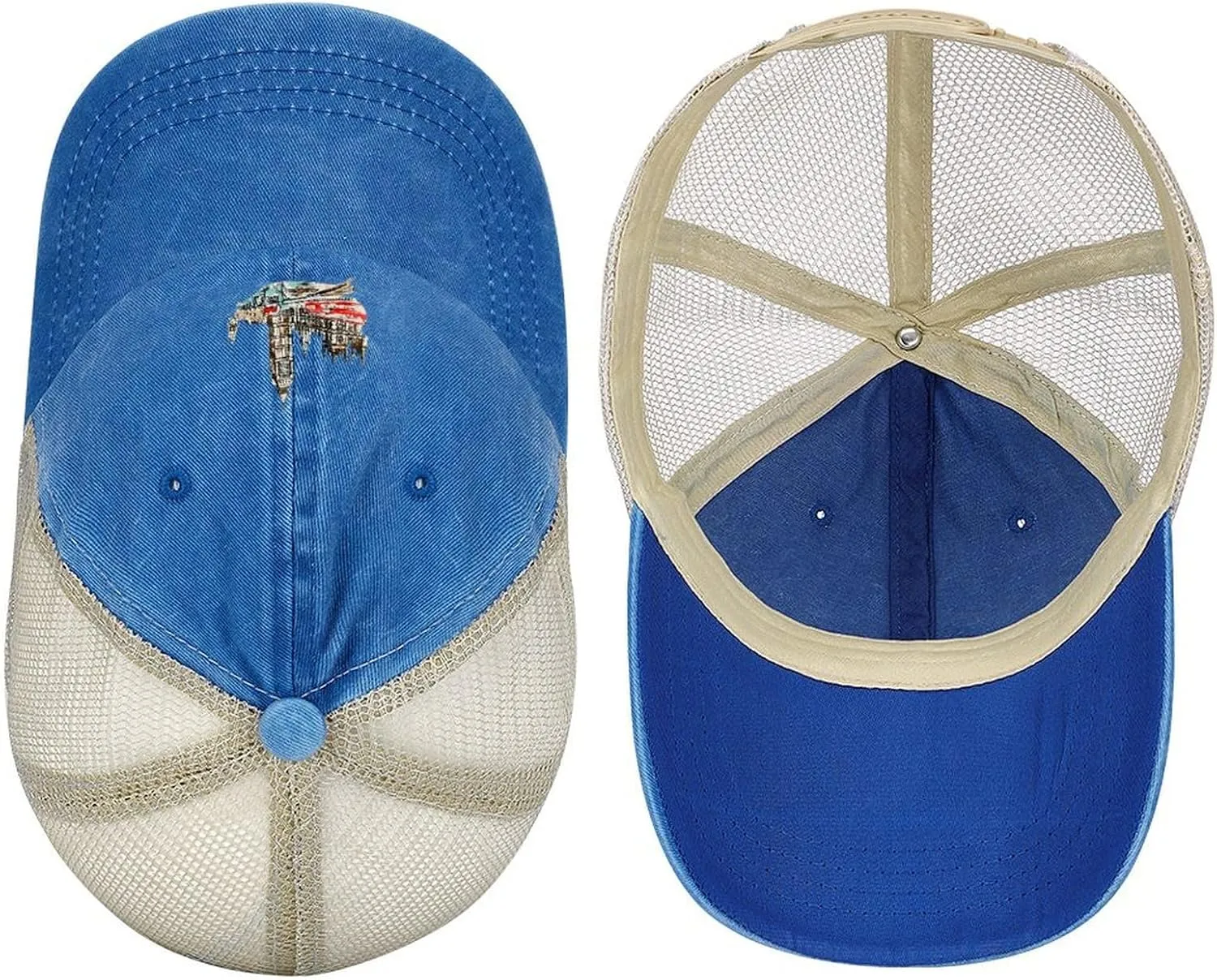 England London Souvenir Fashion Mesh Denim Baseball Cap Adjustable Cotton Sport Sun Visor Hat Headwear