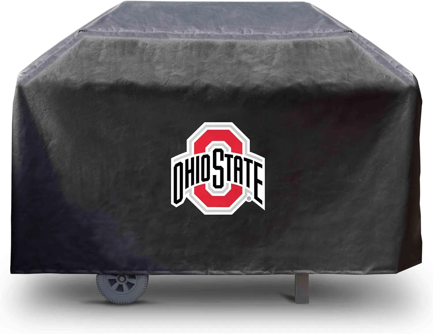 FANMATS 41194 Ohio State Rectangular Grill Cover - Fits 3 and 4 Burner Grills - 68in x 21in x 35in