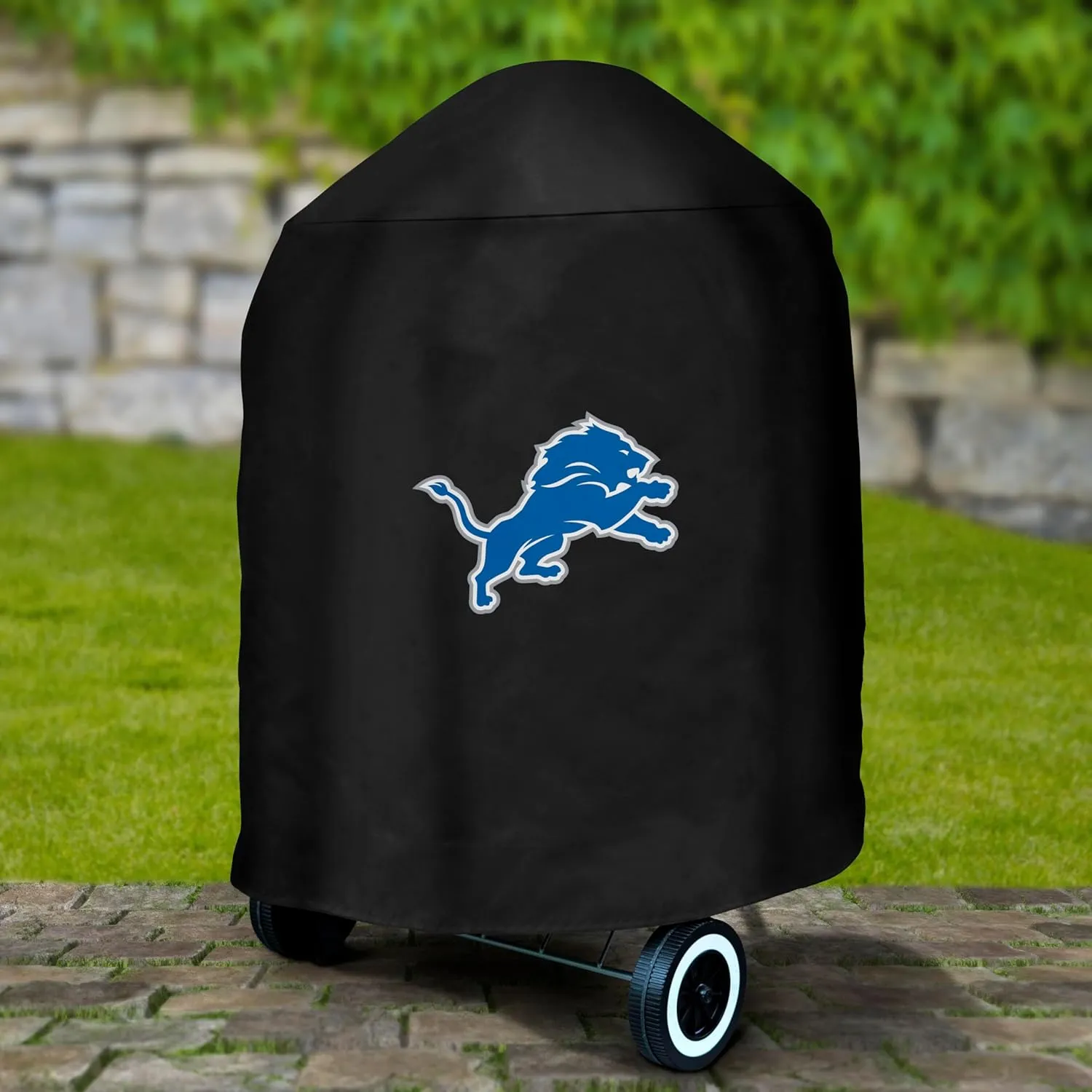 FANMATS 42845 NFL - Detroit Lions Kettle Style Grill Cover with Primary Team Logo - 25in x 25in x 35in
