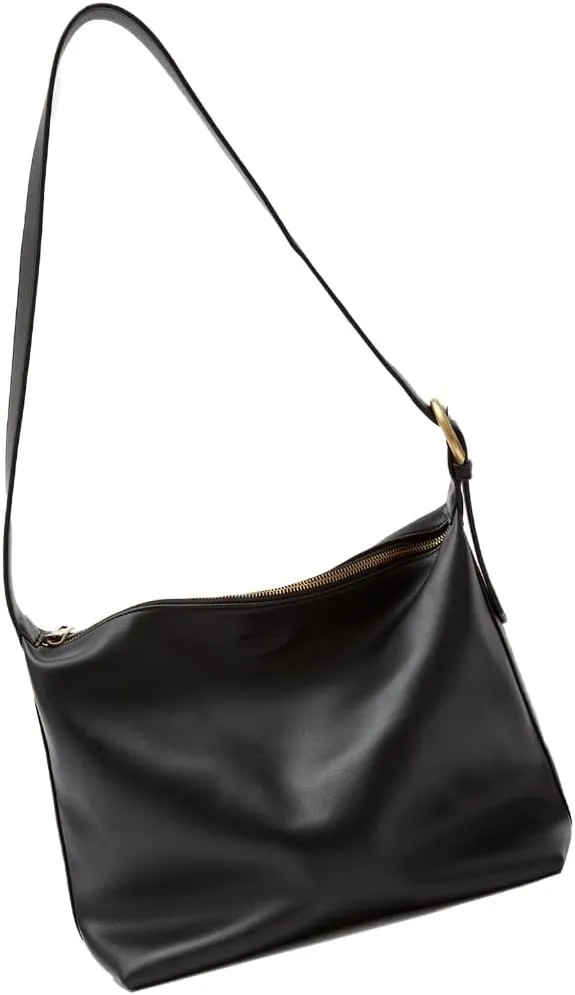 Fashionable Everyday Shoulder Bag PU Leather Solid Color Large Capacity Crossbody Handbag with Spacious Compartments