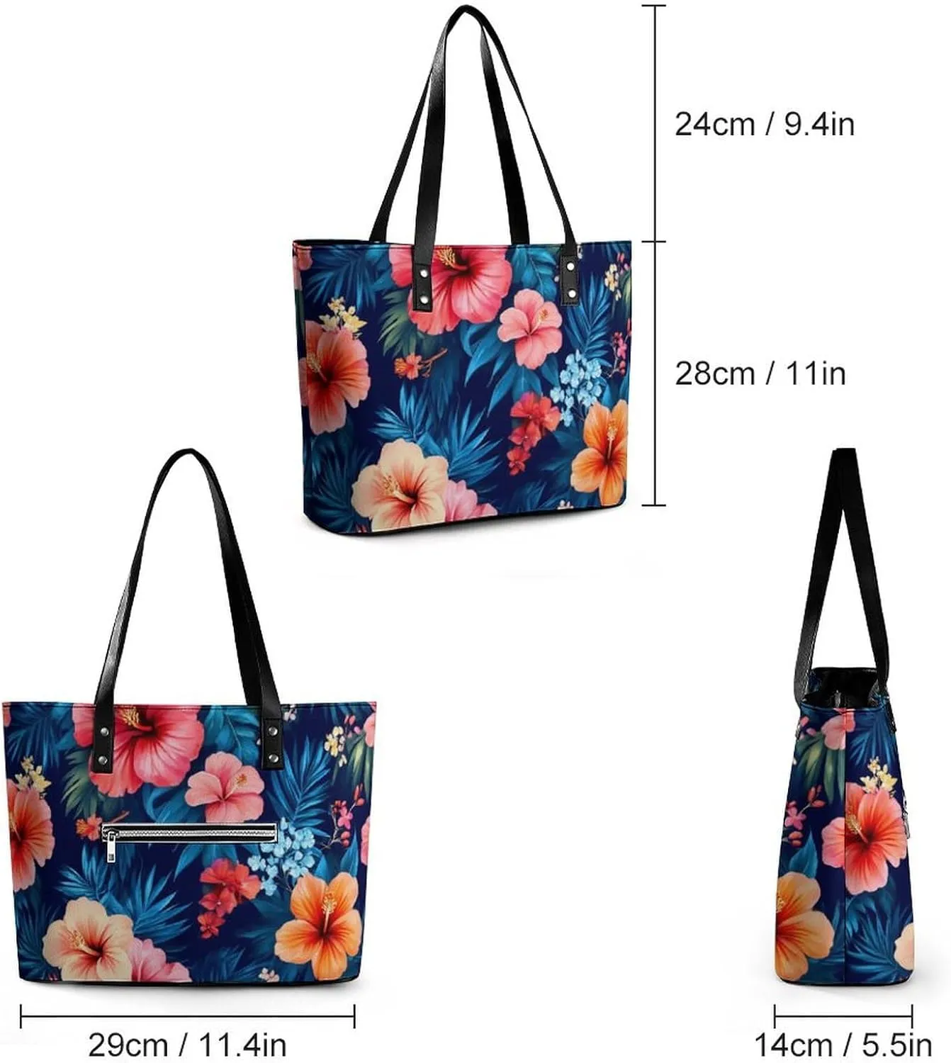 Fashionable Laptop Tote Bag For Women & Men, Large Work Commuter Bag