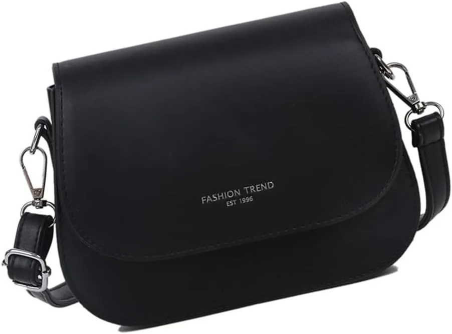 Fashionable Solid Color Shoulder Bag for Ladies PU Leather Crossbody Purse for Phone Cosmetic Storage Flap Covers Bag