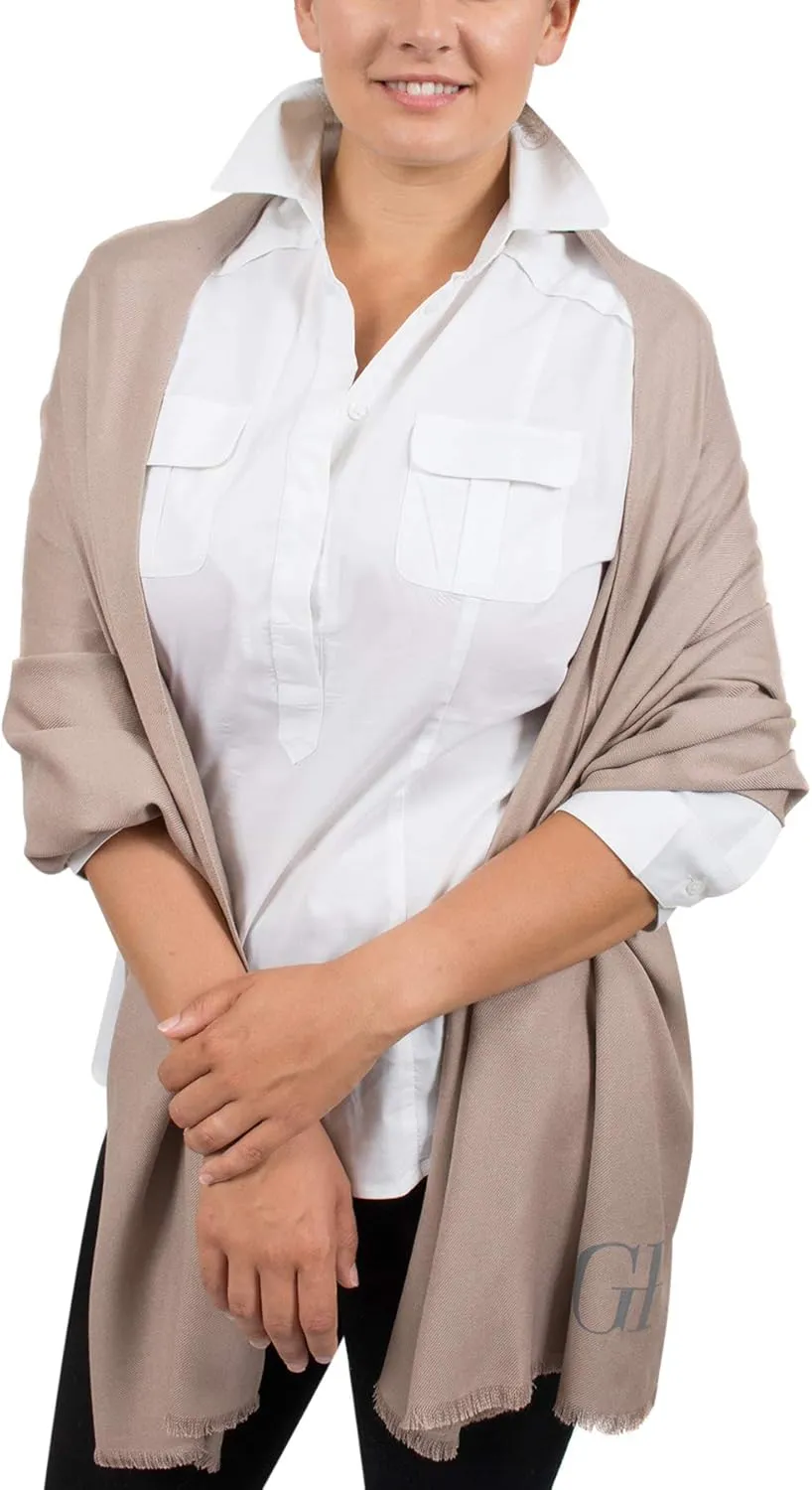 Ferre Gianfranco Beige Pashmina Scarf for womens