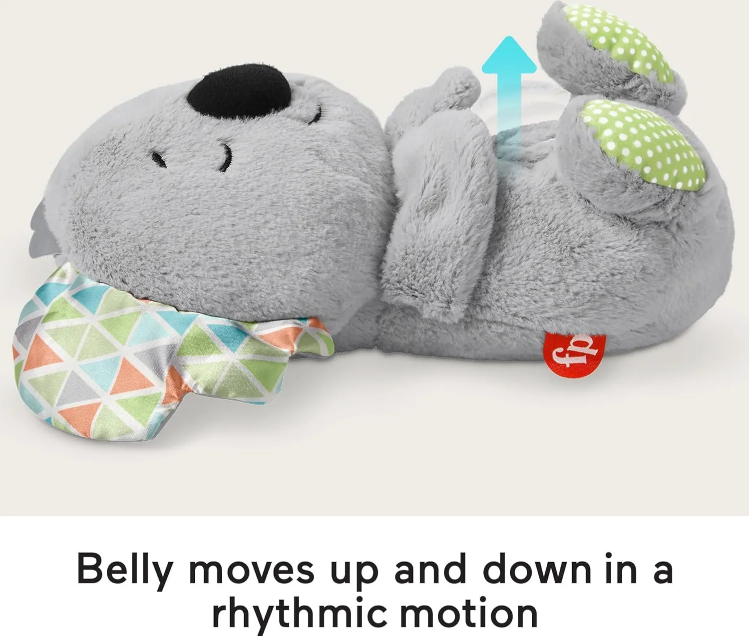 Fisher-Price Baby Toy Soothe 'n Snuggle Koala Plush Sound Machine with Customizable Music Lights & Breathing Motion for Newborns 0  Months