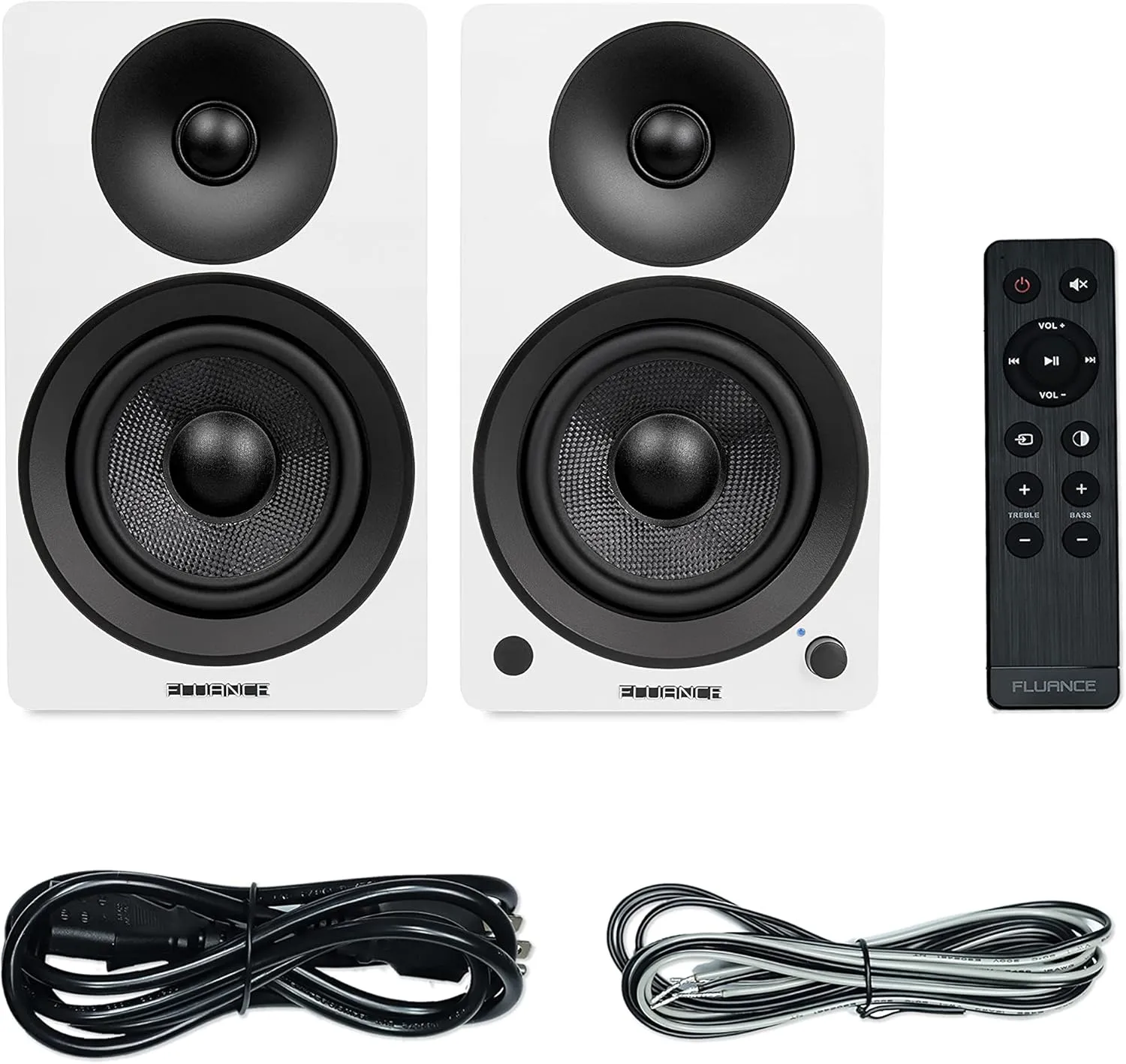 Fluance Ai41 Powered 2-Way 2.0 Stereo Bookshelf Speakers with 5" Drivers, 90W Amplifier for Turntable, TV, PC and Bluetooth 5 Wireless Music Streaming with RCA, Optical & Subwoofer Out (Lucky Bamboo)