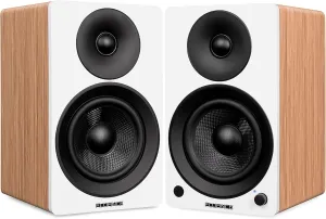 Fluance Ai41 Powered 2-Way 2.0 Stereo Bookshelf Speakers with 5" Drivers, 90W Amplifier for Turntable, TV, PC and Bluetooth 5 Wireless Music Streaming with RCA, Optical & Subwoofer Out (Lucky Bamboo)