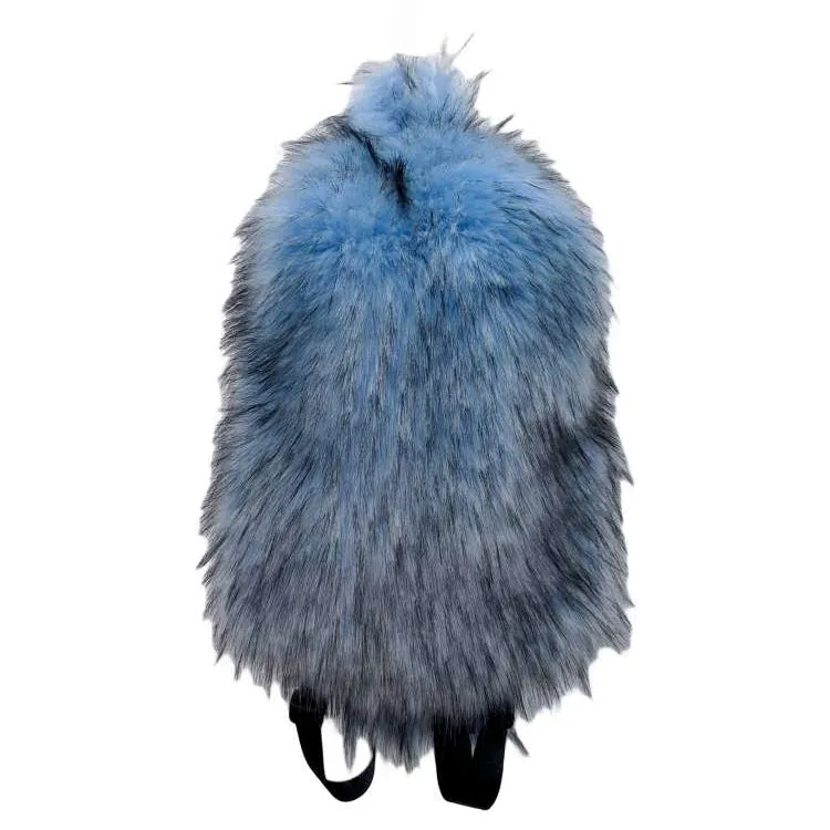Fluff Patchwork Plush Casual Backpacks