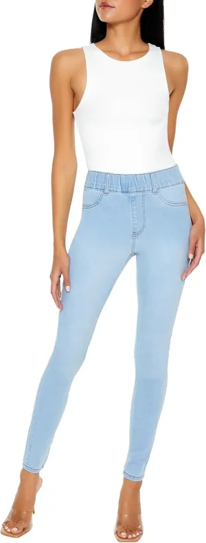 Forever 21 Women's Pull-on High-Rise Skinny Jeans