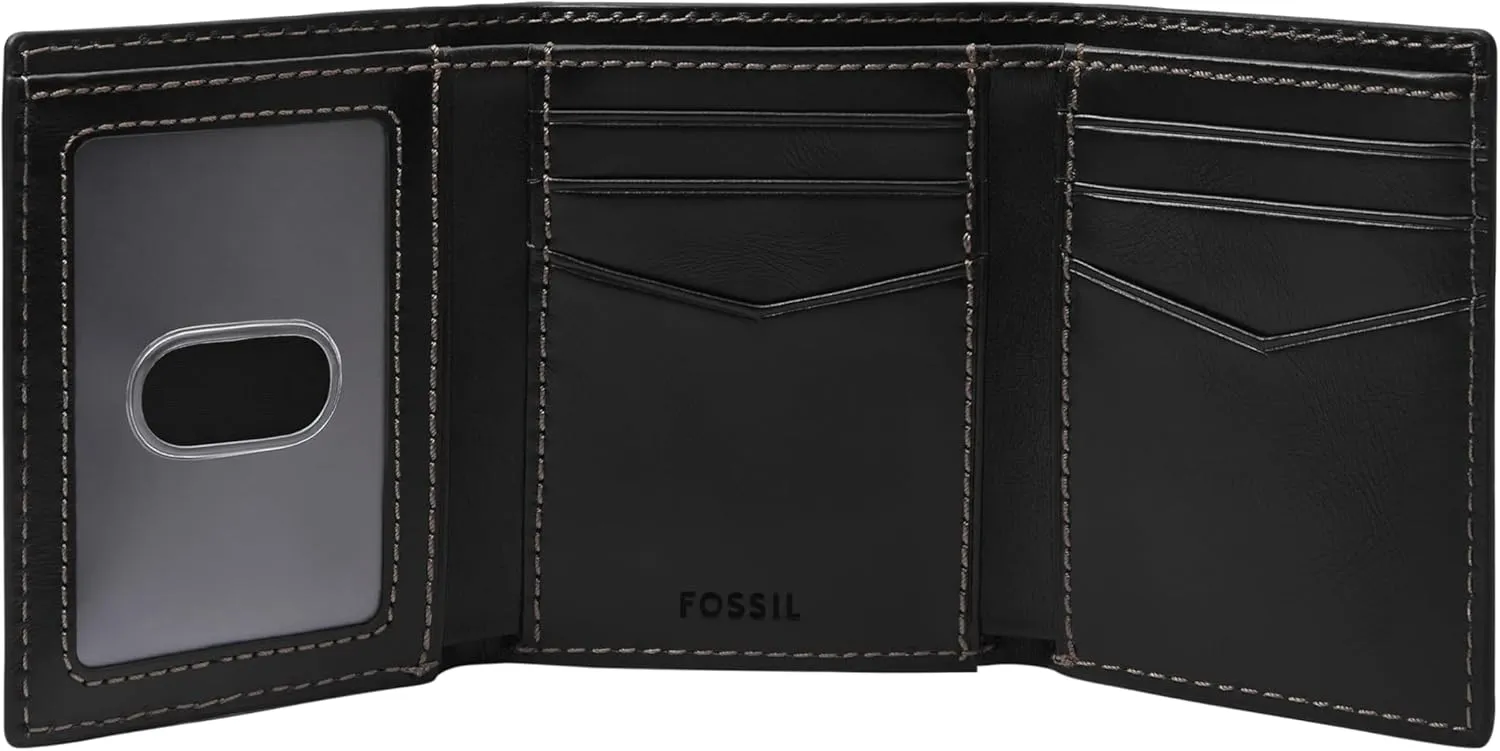 Fossil Men's Leather Trifold Wallet for Men