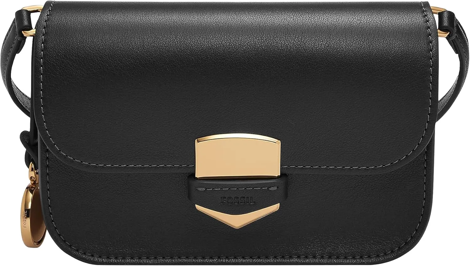 Fossil Women's Lennox Leather Flap Crossbody Bag