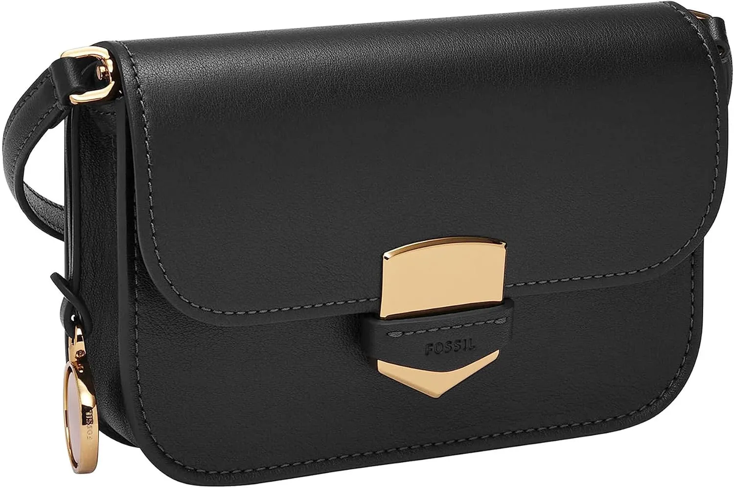 Fossil Women's Lennox Leather Flap Crossbody Bag