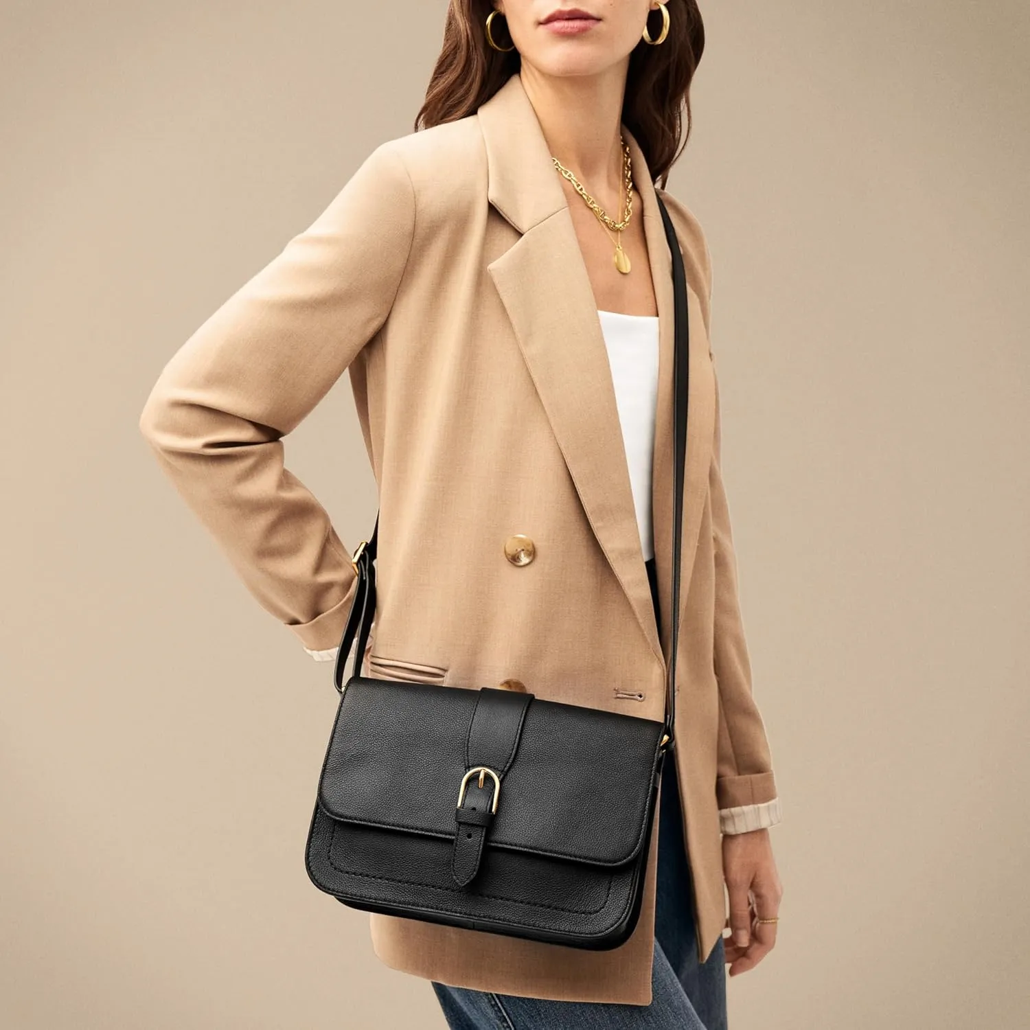 Fossil Women's Zoey Leather Crossbody Bag