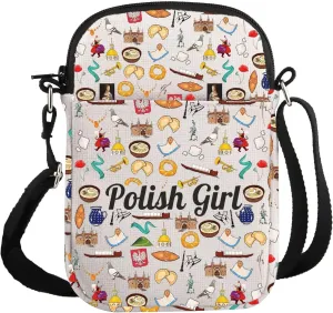 G2TUP Funny Polish Lover Gift Polish G-irl Makeup Bag Polish Landmarks Cosmetic Bag Polish Vacation Gift Polish Souvenir Gift (Polish G-irl S)