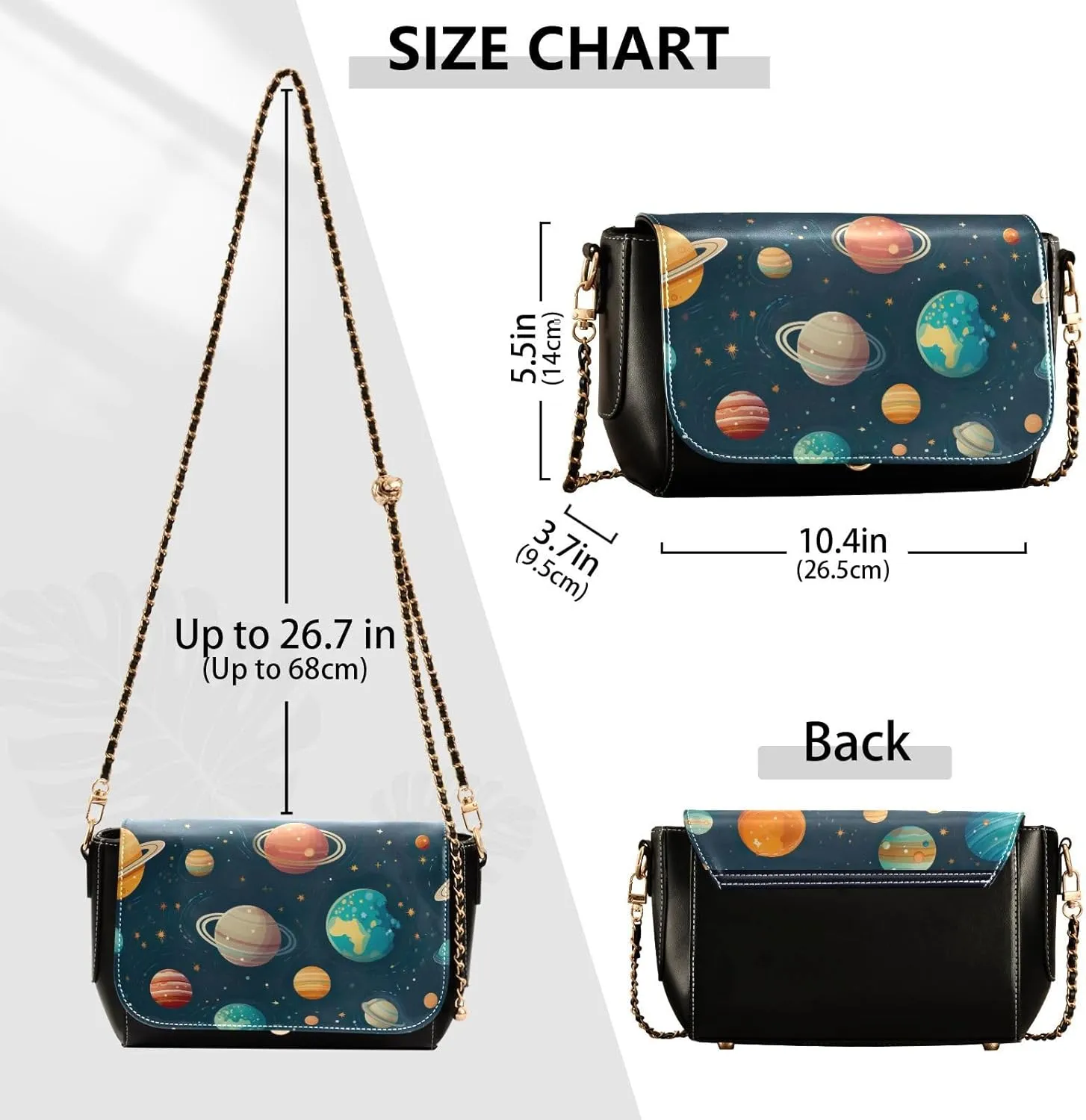 GAIGEO Vintage Template Marine Sea Turtle Plank Leather Shoulder Bag for Women, Leather Shoulder Bag, Leather Crossbody Bag