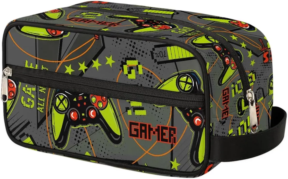 Game Toiletry Travel Bag, Boys Toiletry Bag, Waterproof Lightweight Cosmetic Bag Wash Bag Toiletry Bag for Boys Toddler Travel Essential