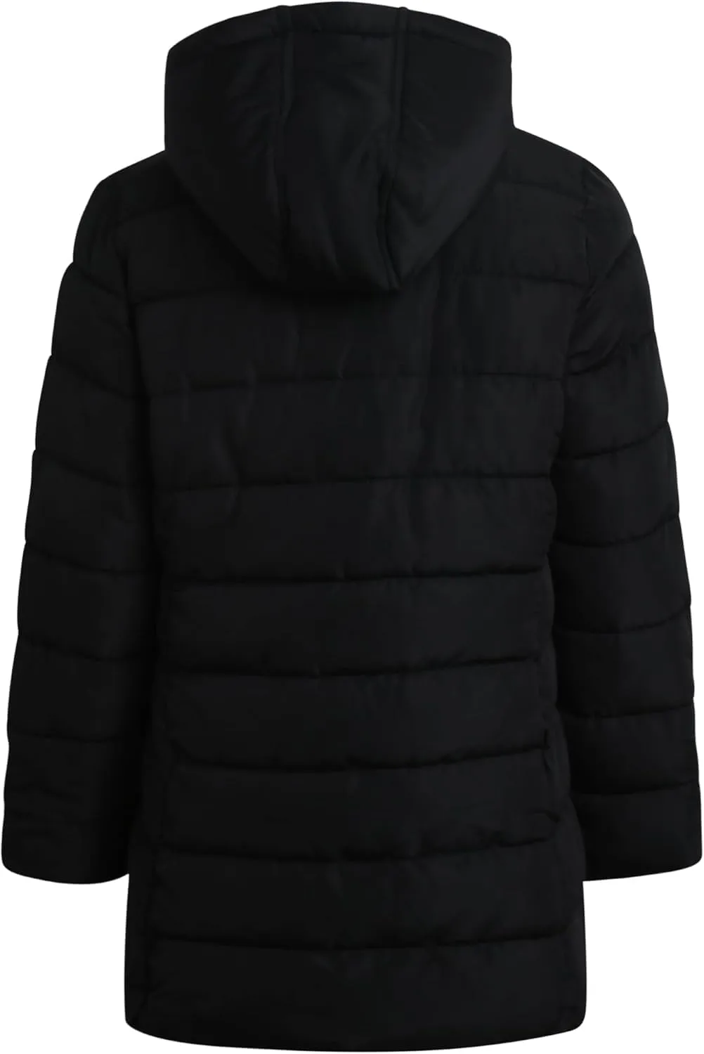 Girls' Winter Coat - Warm Polar Fleece Lined Long Quilted Puffer Jacket for Girls with Sherpa Lined Hood (7-16)