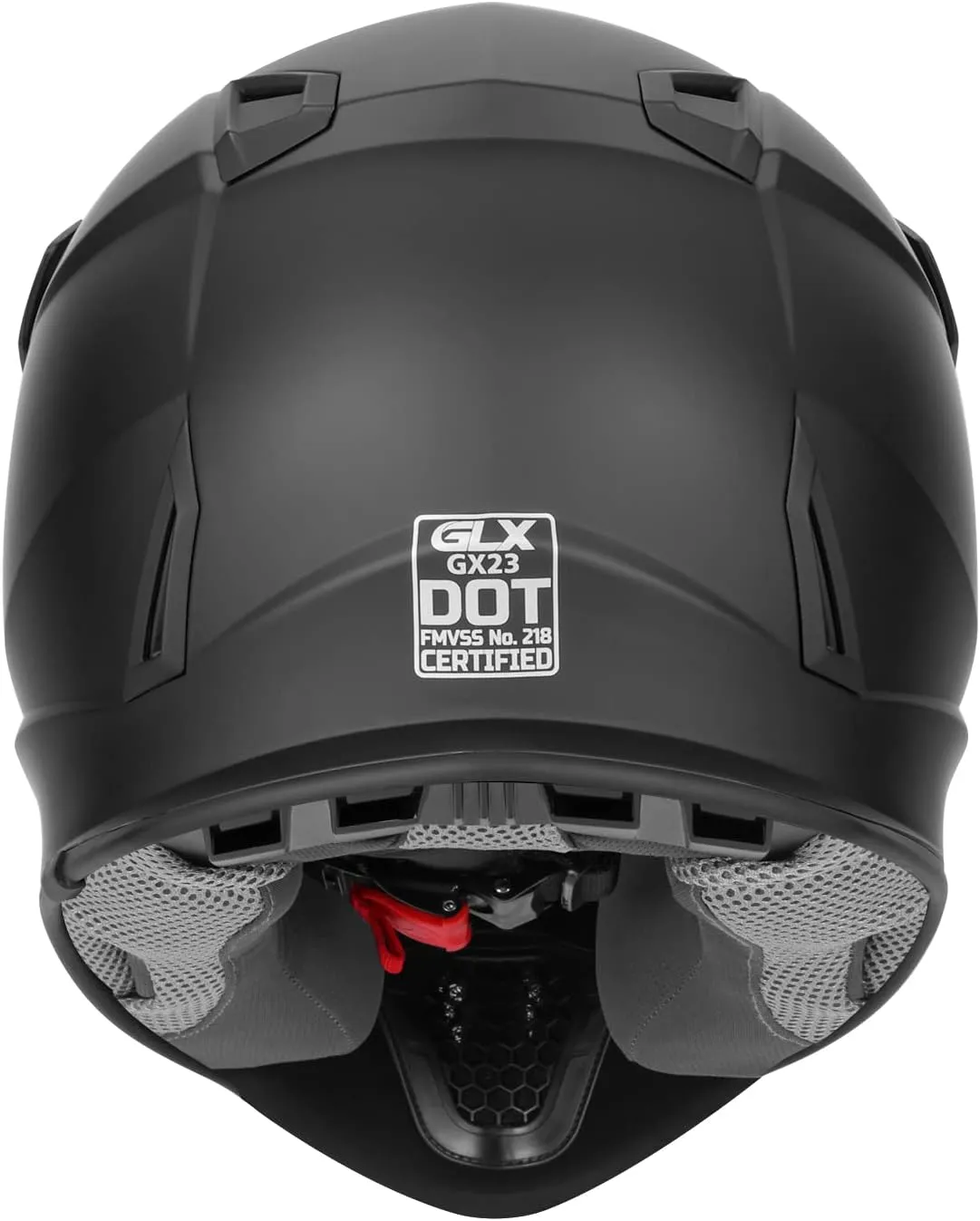 GLX GX23 Dirt Bike/Motocross Helmet - Matte Black, Medium - DOT Approved