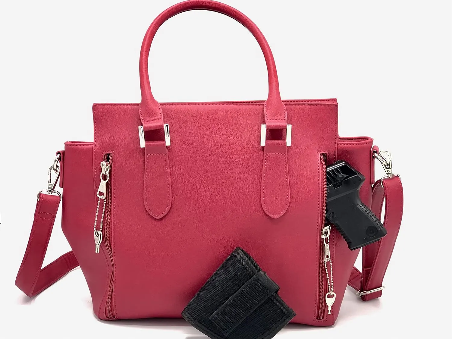 Goson Conceal Carry Tote Bag - Large & Fashionable Purses for Women with Multiple Pockets, Crossbody Straps, YKK Zippers