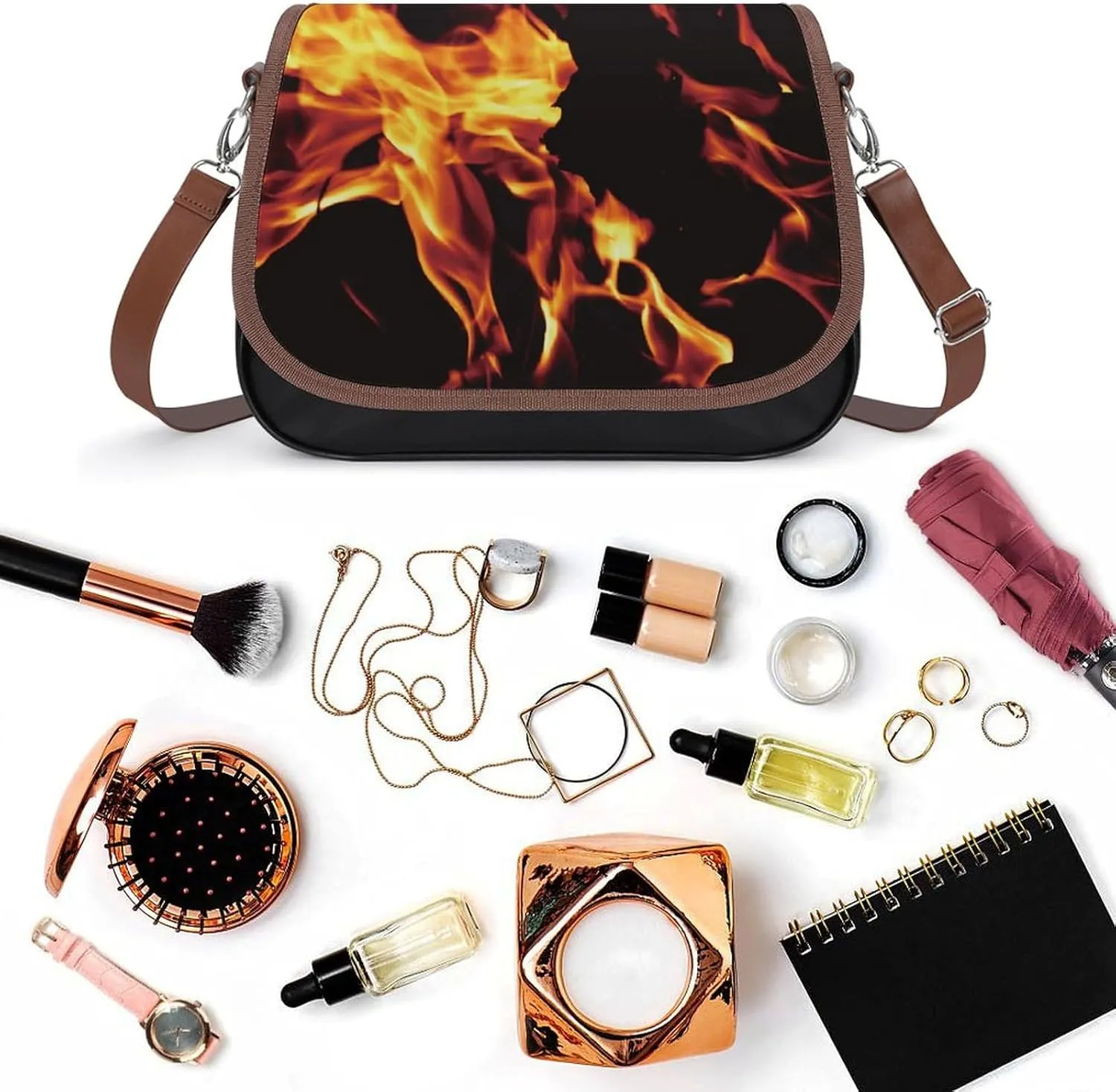 Gothic Magic Witch Witchy Fashionable And Exquisite Shoulder Bag, Convenient Leather Crossbody Bag for Going Out